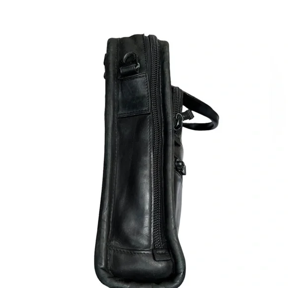 Tumi 96111DH ALPHA Slim Large Screen Black Leather Portfolio Briefcase Laptop​ - Picture 11 of 16